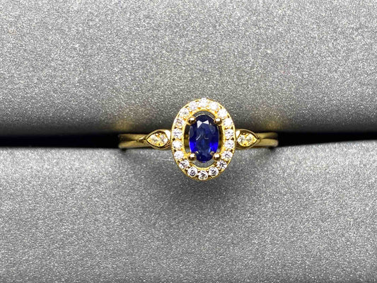 A211 Blue Sapphire Ring