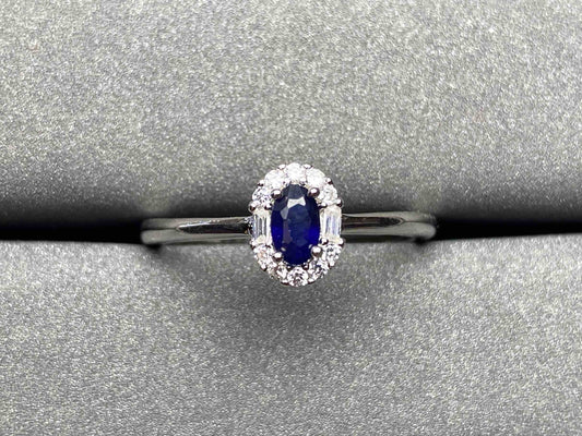 A218 Blue Sapphire Ring