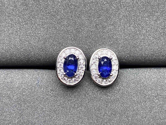 A233 Blue Sapphire Earrings
