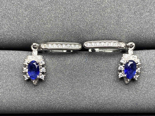 A240 Blue Sapphire Earrings