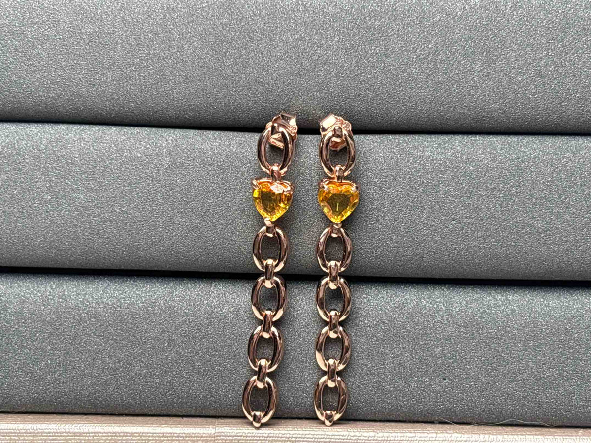 A2511 Yellow Sapphire Earrings