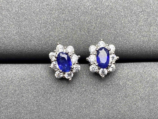 A251 Blue Sapphire Earrings
