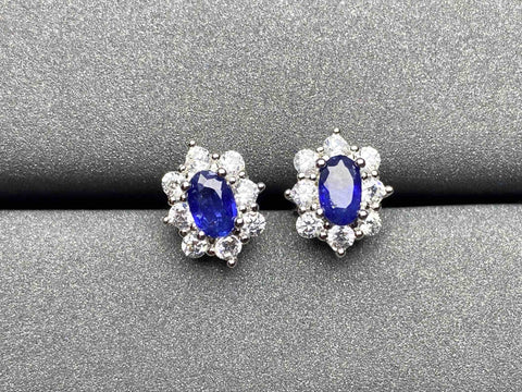 A251 Blue Sapphire Earrings