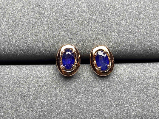 A253 Blue Sapphire Earrings