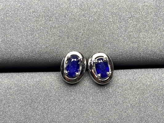 A258 Blue Sapphire Earrings