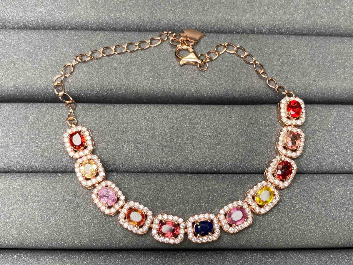 A2688 Colorful Sapphire Bracelet