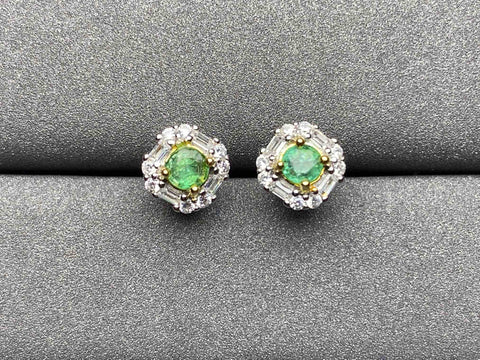 A316 Emerald Earrings