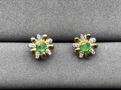 A317 Emerald Earrings