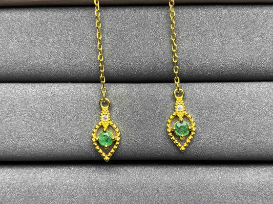 A319 Emerald Earrings