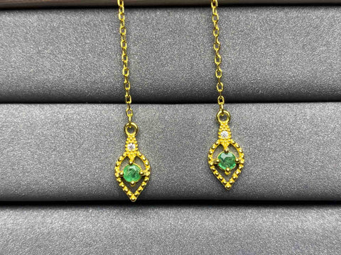 A319 Emerald Earrings