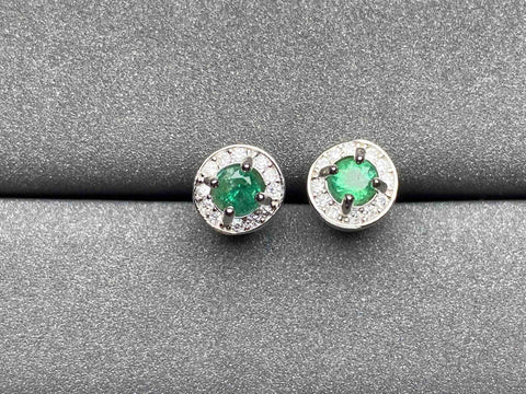 A320 Emerald Earrings