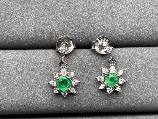 A321 Emerald Earrings