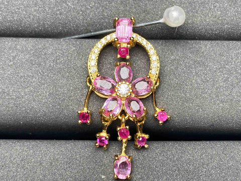 A3237 Pink Sapphire Pendant