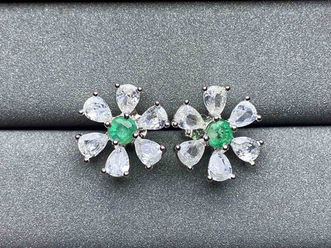 A325 Emerald Earrings