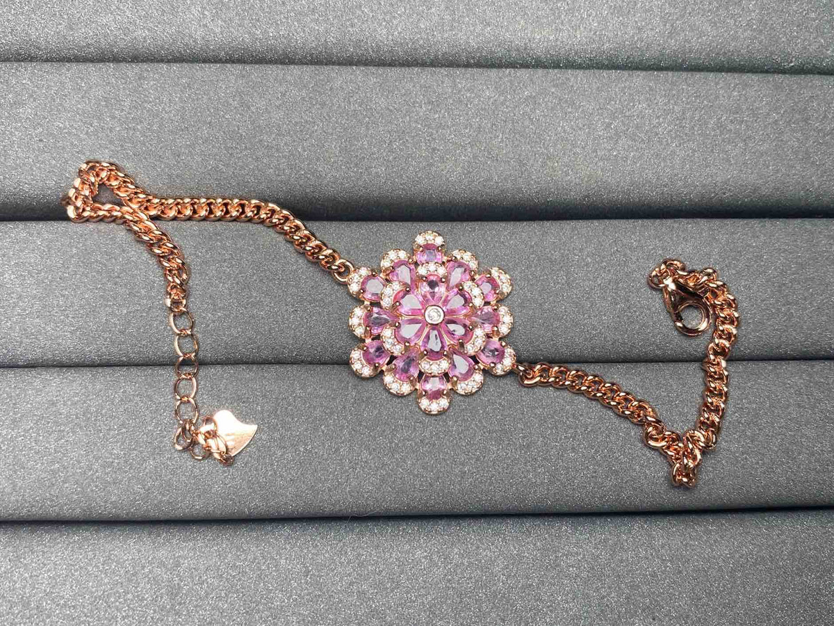 A3266 Pink Sapphire Bracelet