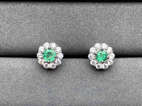 A329 Emerald Earrings