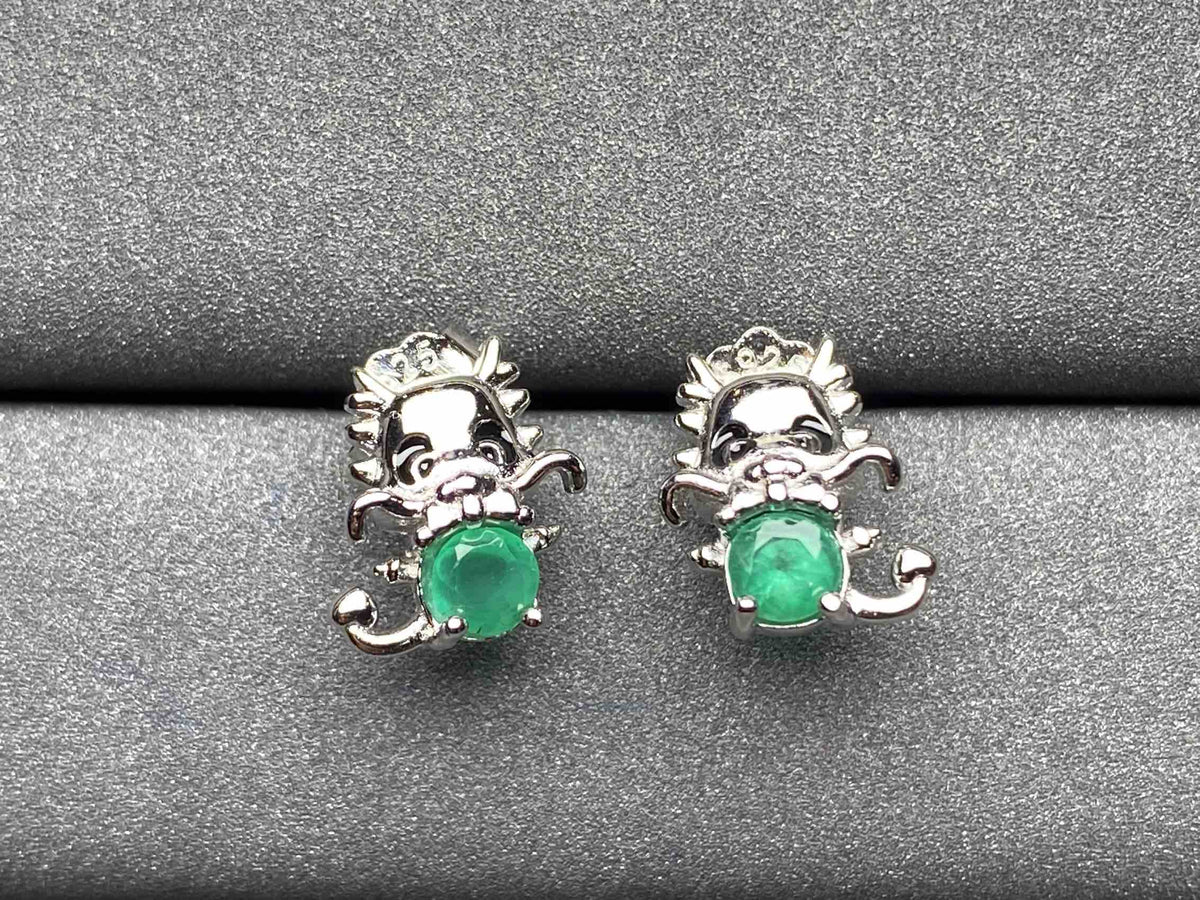 A330 Emerald Earrings