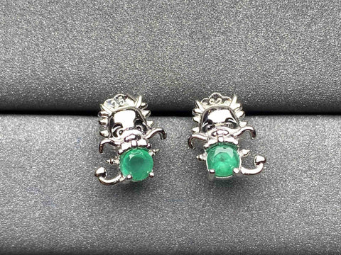 A330 Emerald Earrings