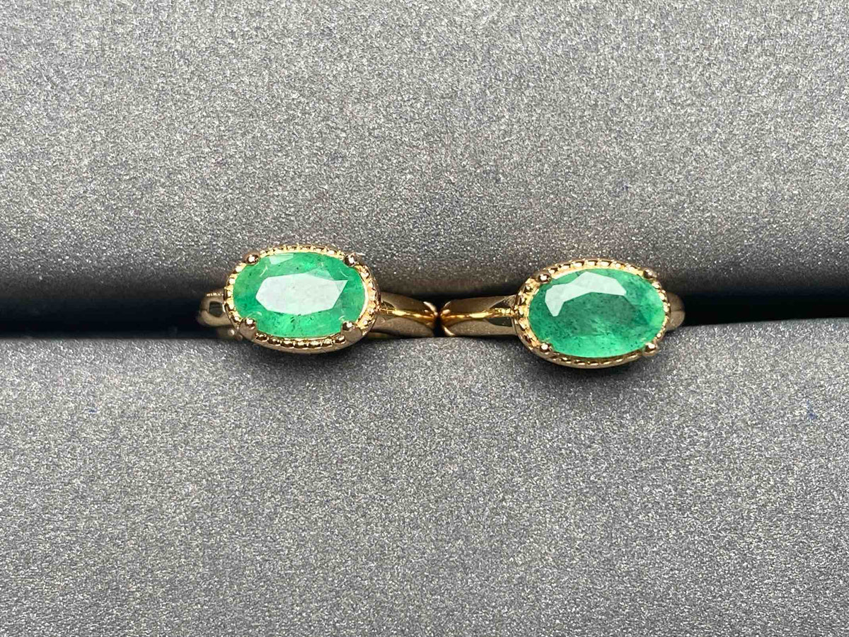 A3414 Emerald Earrings