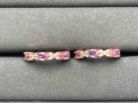 A3511 Pink Sapphire Earrings