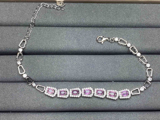 A368 Pink Sapphire Bracelet