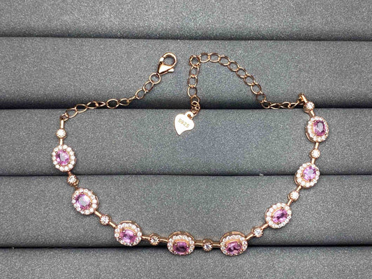 A373 Pink Sapphire Bracelet