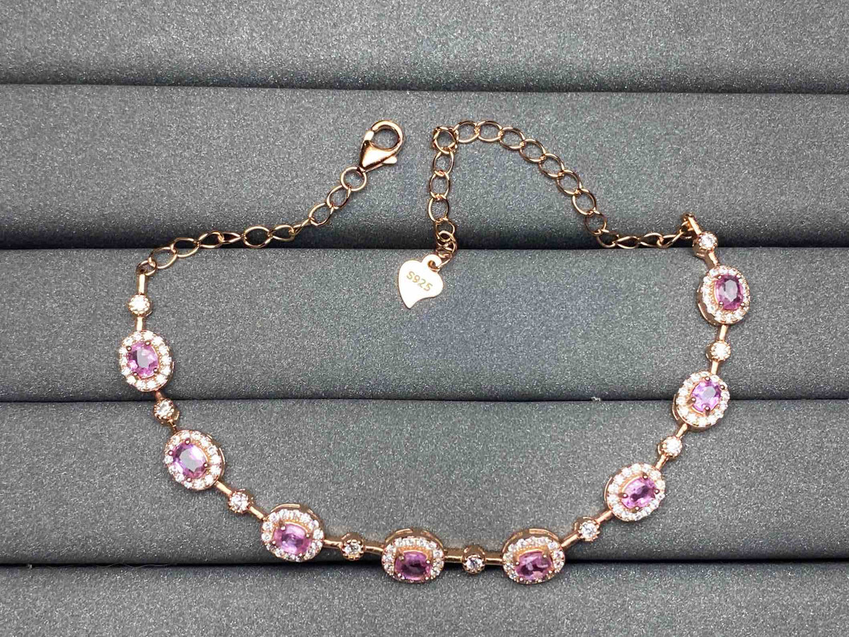 A373 Pink Sapphire Bracelet