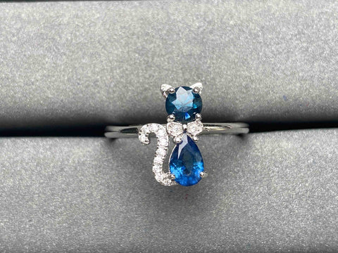 A3855 Blue Sapphire Ring