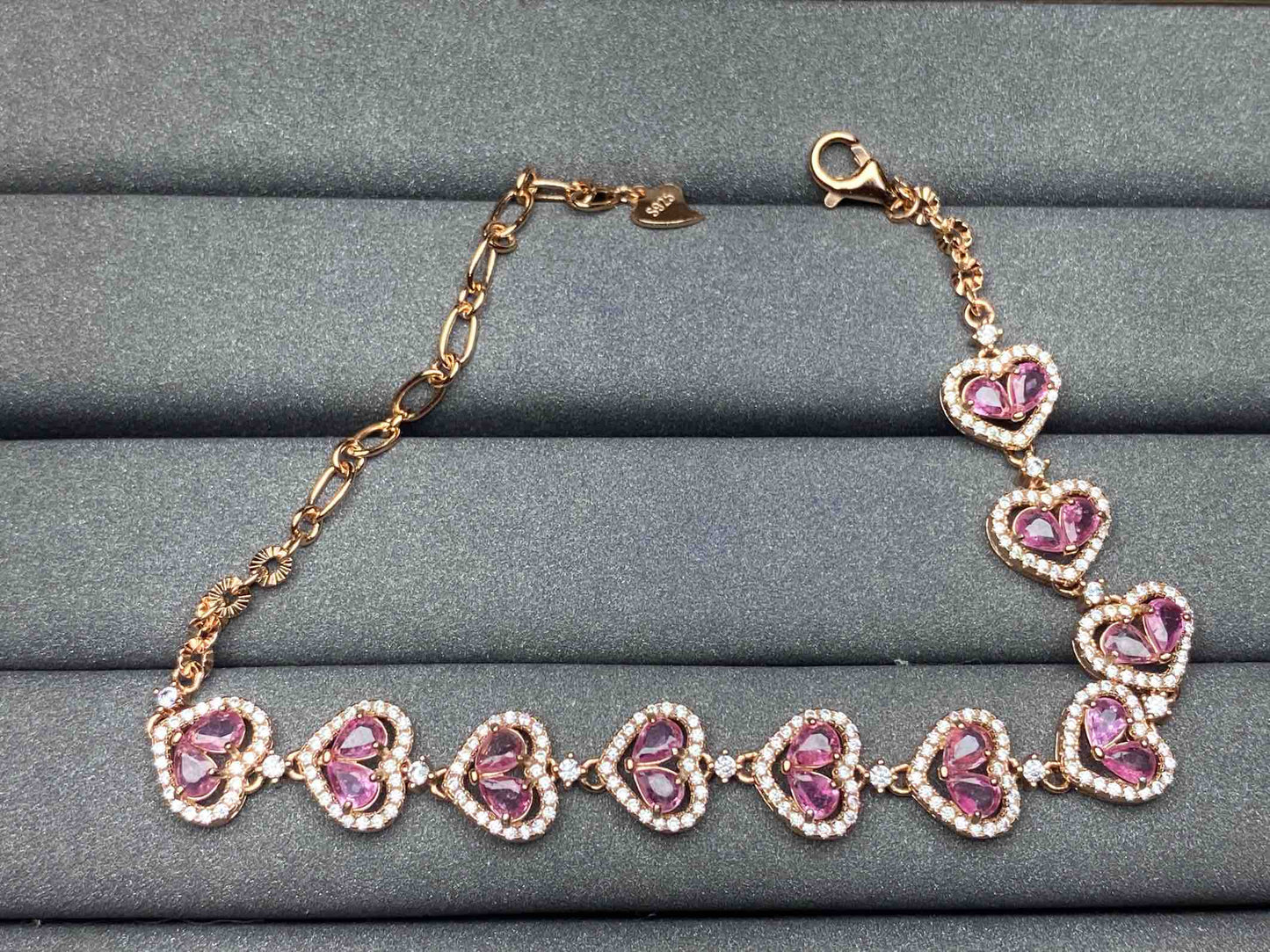 A387 Pink Sapphire Bracelet