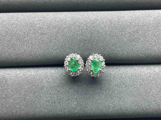 A437 Emerald Earrings