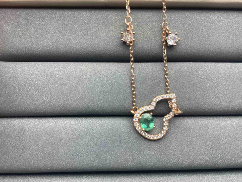 A438 Emerald Necklace