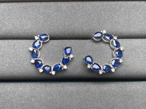 A4530 Blue Sapphire Earrings