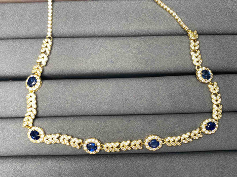 A5047 Blue Sapphire Necklace