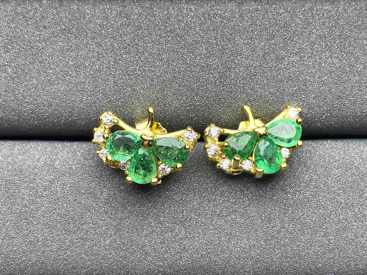 A50 Emerald Earrings