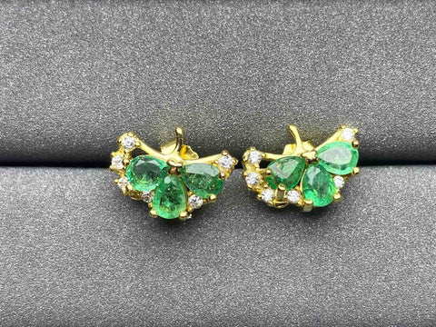 A50 Emerald Earrings