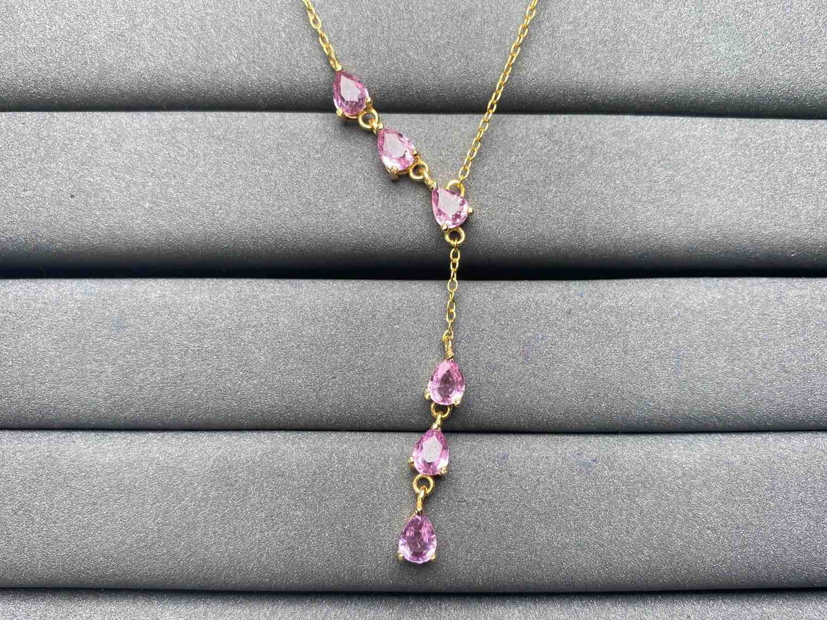 A5130 Pink Sapphire Necklace