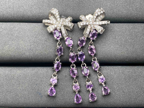 A5440 Purple Sapphire Earrings