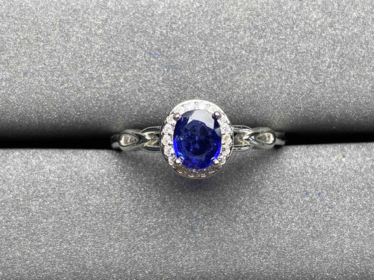 A548 Blue Sapphire Ring