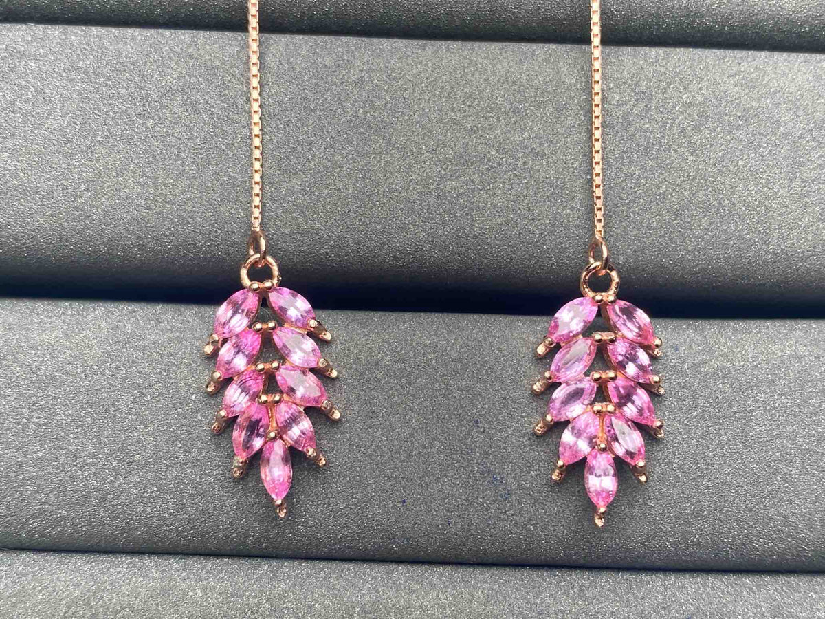 A5520 Pink Sapphire Earrings