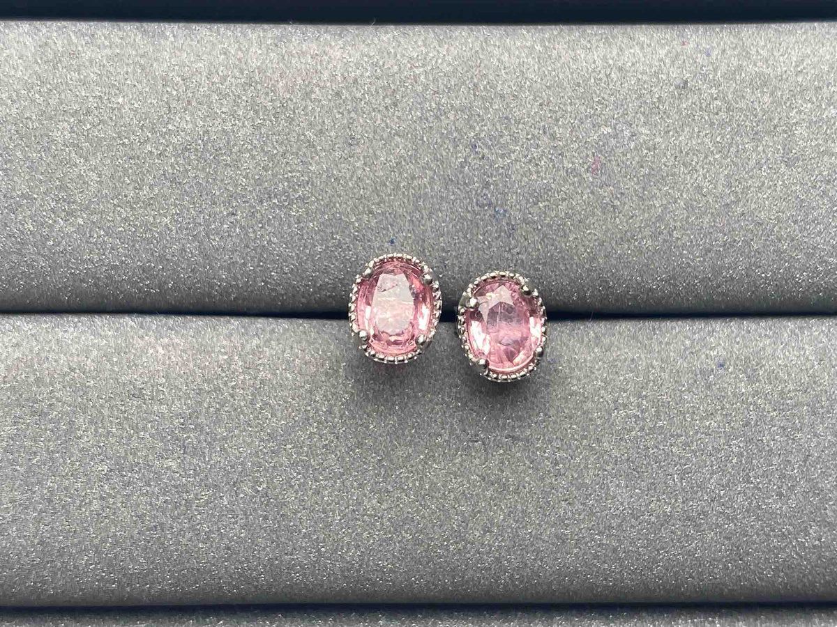 A5527 Pink Sapphire Earrings