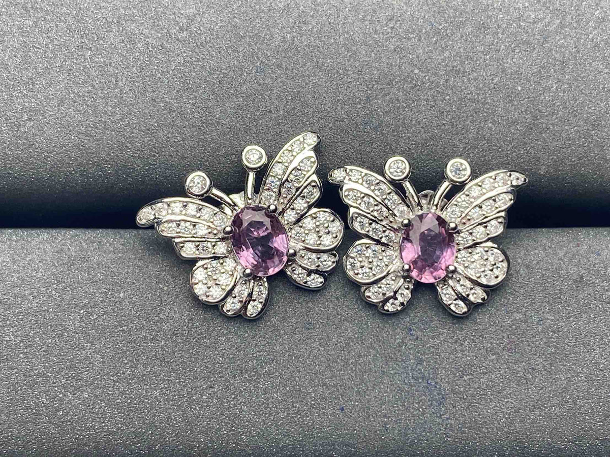 A5530 Pink Sapphire Earrings