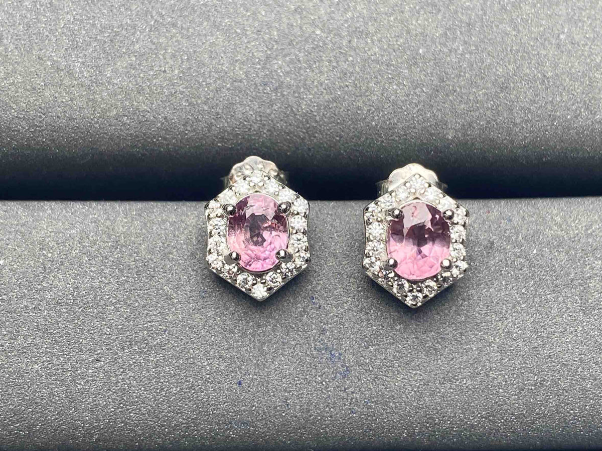 A5531 Pink Sapphire Earrings