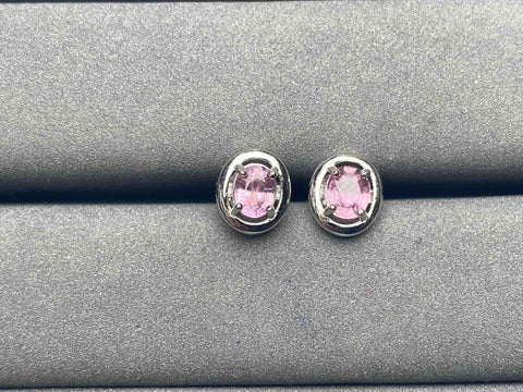 A5536 Pink Sapphire Earrings