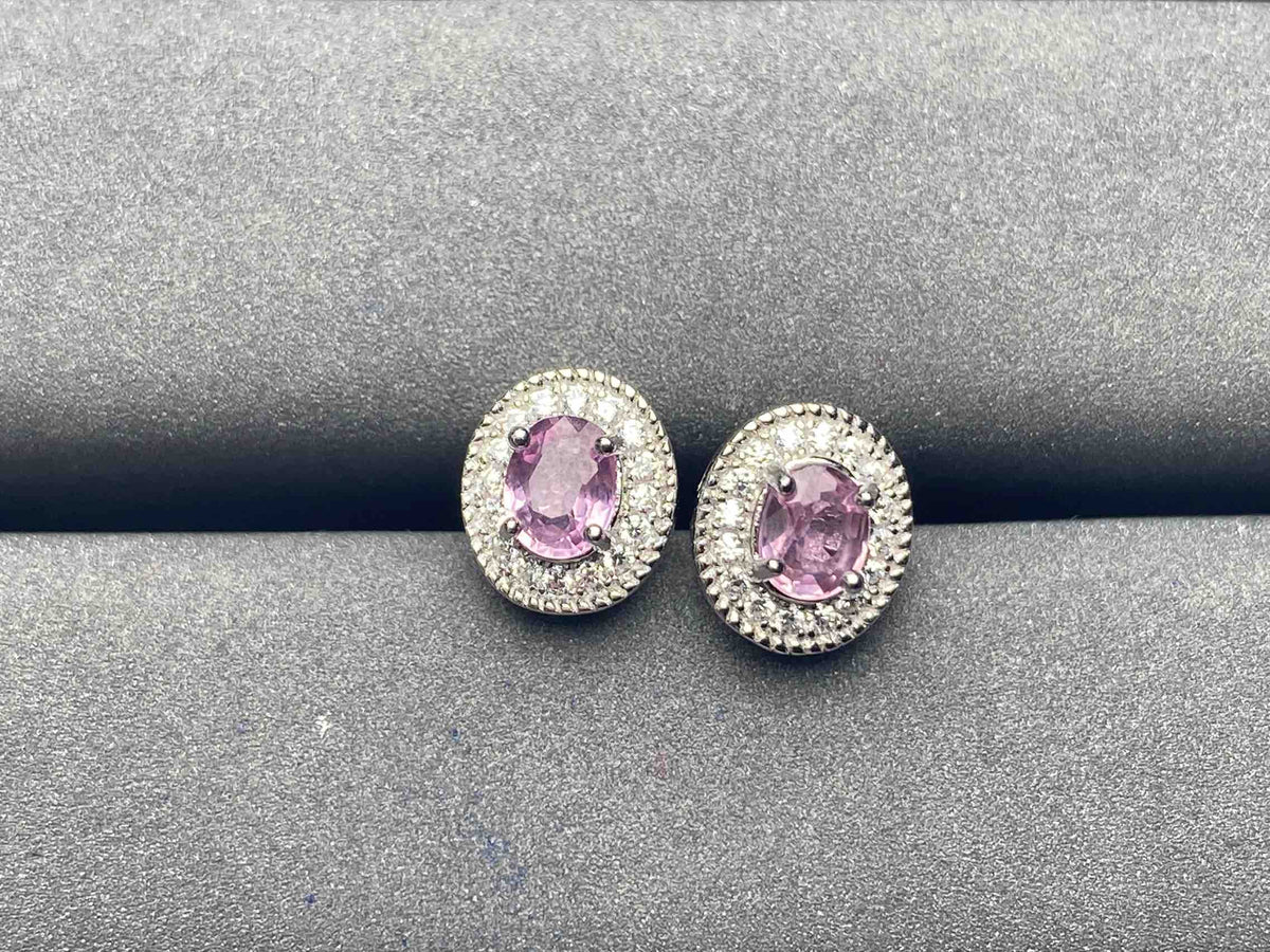 A5540 Pink Sapphire Earrings