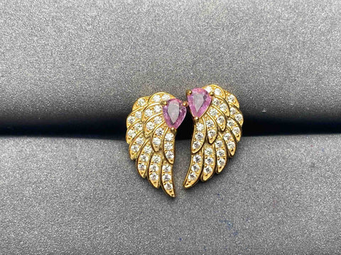 A5575 Pink Sapphire Earrings