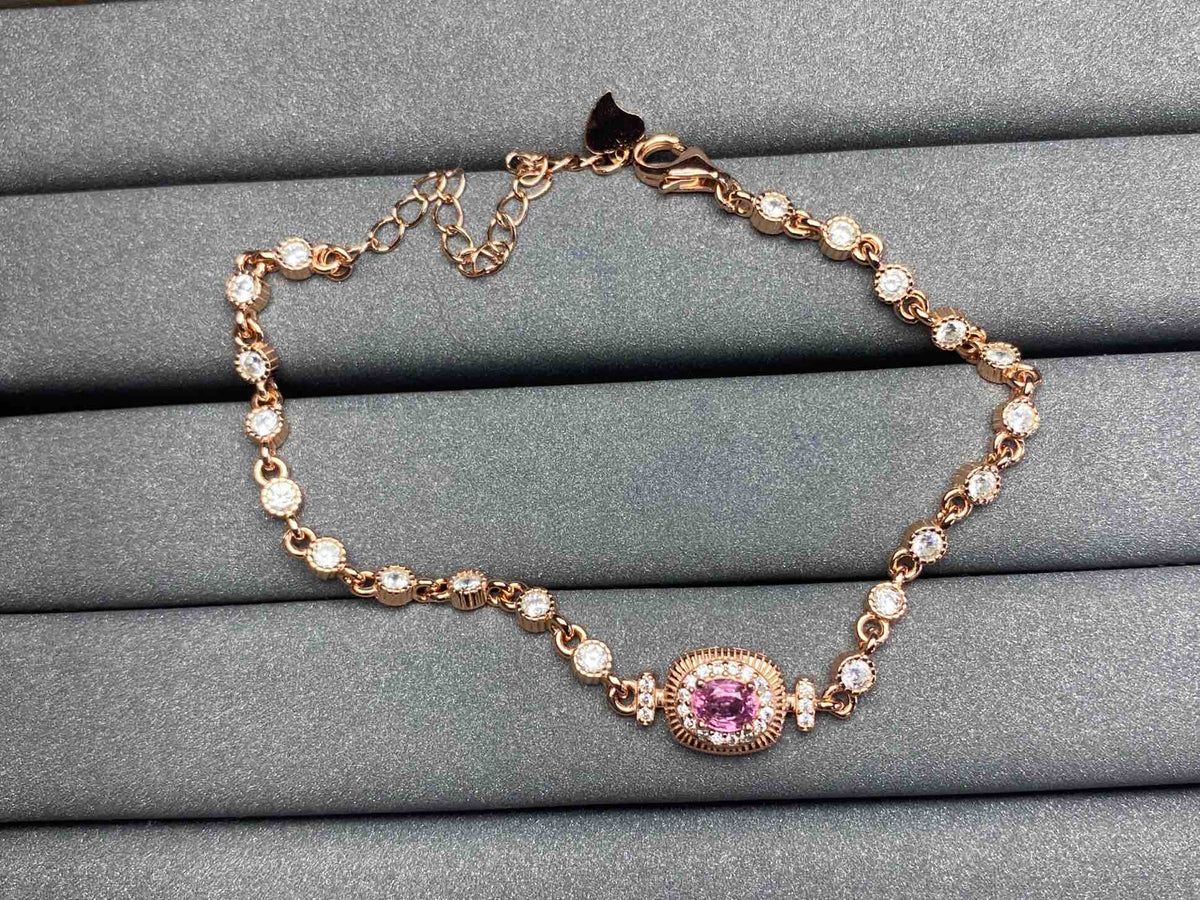 A557 Pink Sapphire Bracelet