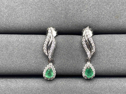 A55 Emerald Earrings