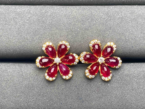 A5641 Ruby Earrings