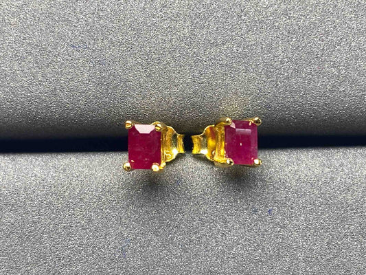 A577 Ruby Earrings