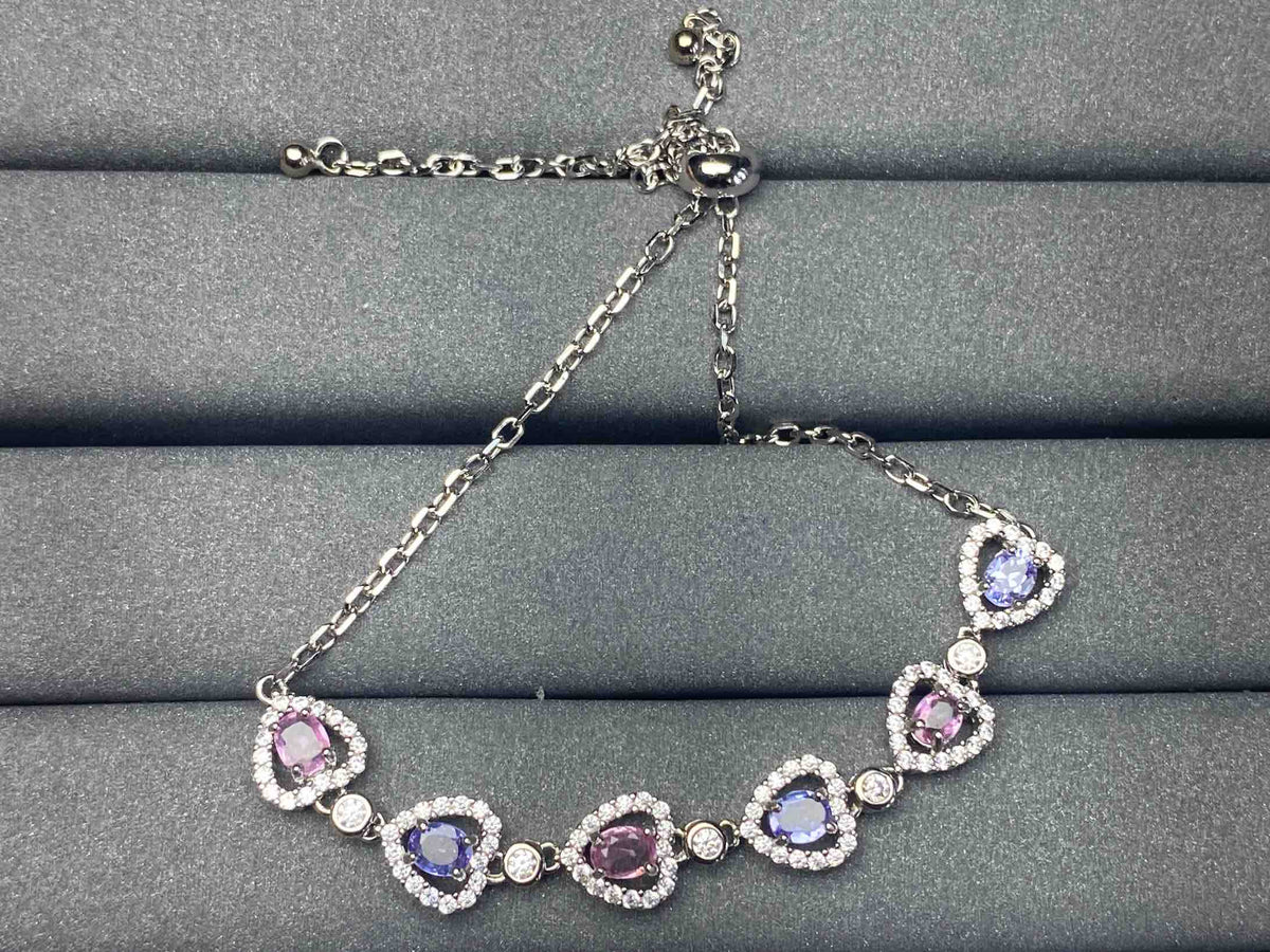 A587 Pink Sapphire Bracelet